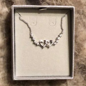 Silver Hearts Bolo Bracelet